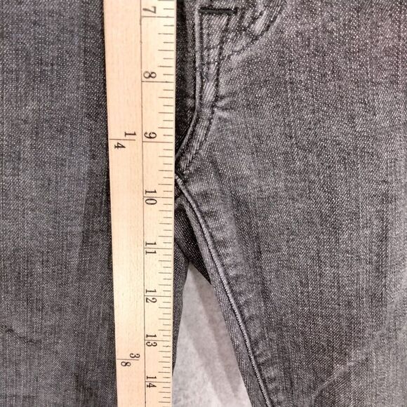 American Eagle Outfitters Men 29 x 29 Distressed Black Slim Straight Jeans Denim - Picture 5 of 11